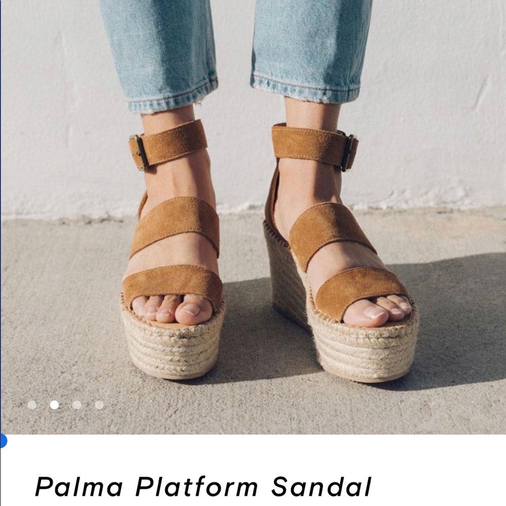 Solid is Palma Platform Sandal size 6